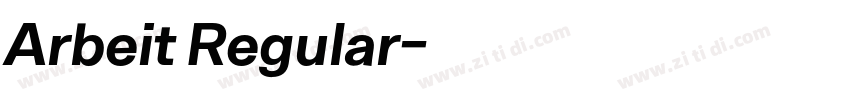 Arbeit Regular字体转换 Arbeit Regular字体转换